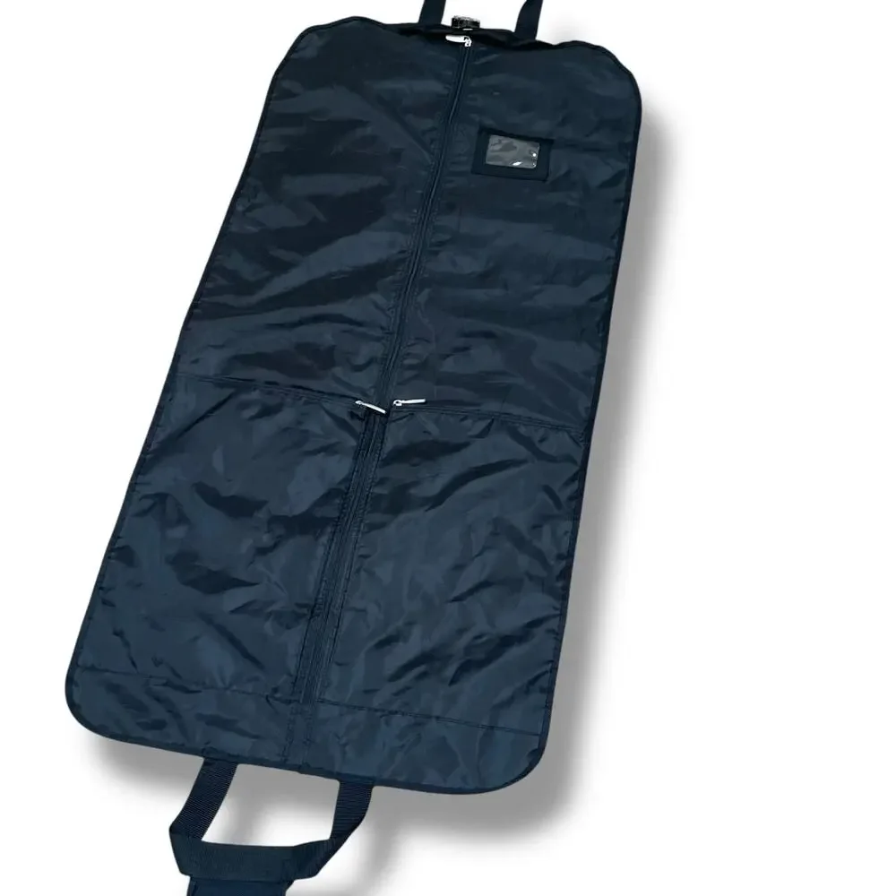 WallyBags Deluxe Travel Garment Bag Carry On 3 Pockets WallyLock Hanger Clamp ID